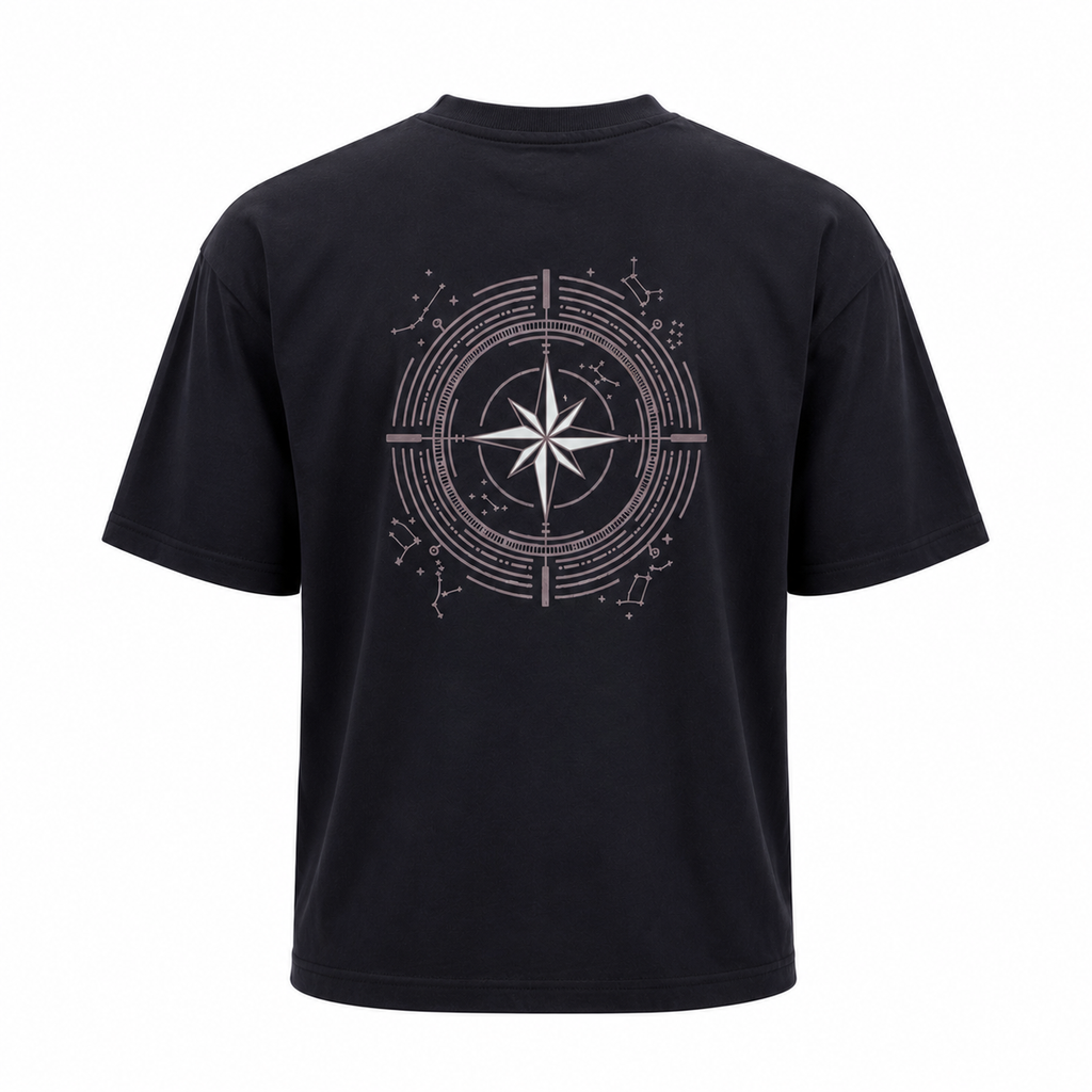 Black UZZI Compass Tee